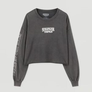 Pink embroidered slogan hoodie